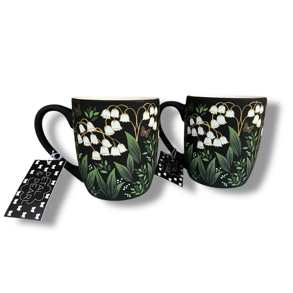 Lilly of The Valley Mug Set of 2 - Picture 4 of 5